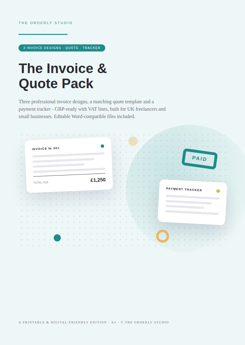 Invoice & Quote Template Pack